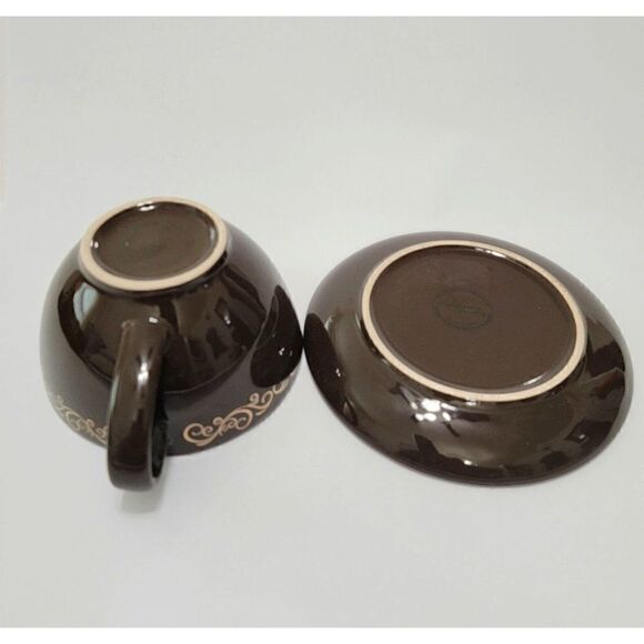 Large GODIVA Chocolatier Coffee Cup & Saucer - Picture 4 of 10